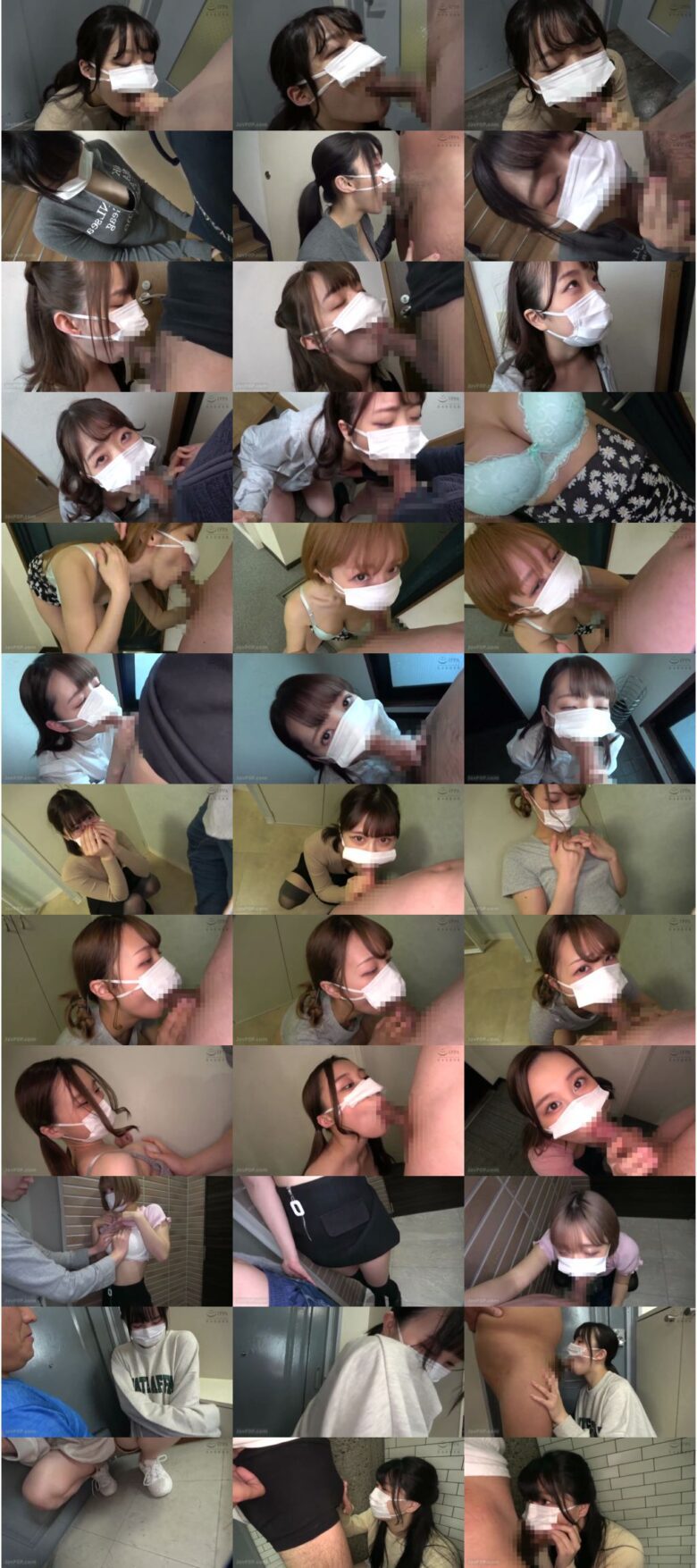 [KAGP-258] マスク女子の卑猥なフェラチオ素人娘2 12人 美少女 イタズラ Tsumatori No Okina 素人 Blow