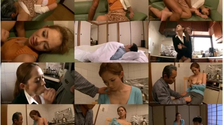 Screenshot 1 from [JUC-372] 義父に犯されて… 美嫁いぢり 白鳥美雪 指マン 竹内法博 マドンナ クンニ