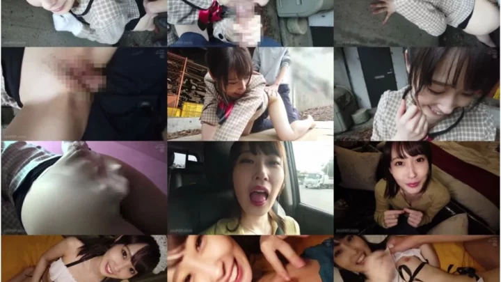 Screenshot 1 from [SUN-039] 精飲受付嬢 どこでも飲みたがる美人ちゃんと露出プレゼンテーション フェラ 田中・ベーコン