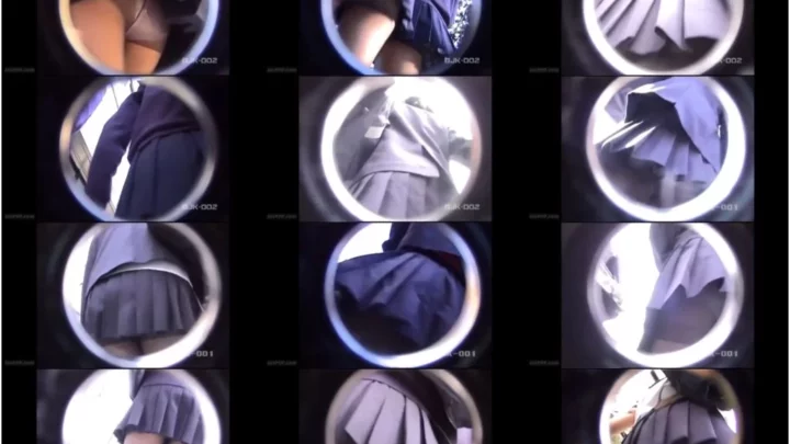 Screenshot 1 from [BNJ-001] 生パンストの黒ストッキング美少女 パンチラ逆さ撮り ディレクターズカット！ 学園写真 パンスト パンチラ 学園写真外伝