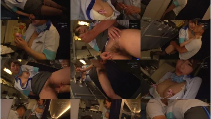Screenshot 2 from [NHDTB-720] CA飛行機痴漢8 スローピストン騎乗位の快感で理性を失う美尻CA