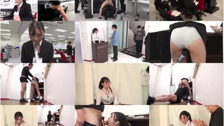 Screenshot 1 from [SDJS-163] SOD女子社員メディア事業部1年目松川令奈がユーザー様からのリクエストに応えて悶絶ガマン業務に挑戦！天性の潮吹き体質、限界突破の1日に密着！