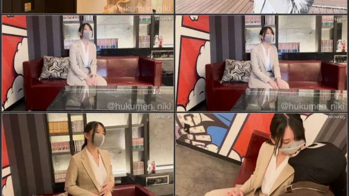 Screenshot 1 from 初出演マジ素人！年末に帰省してきた働くDカップ新卒OLを空港でリモートバイブ挿れて楽しむ