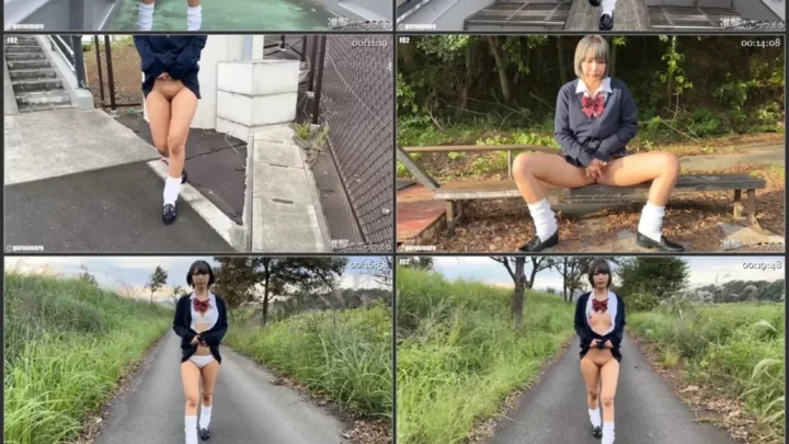 Screenshot 1 from パイパン ぐぱぁぐぱぁおっぴろげ野外露出から立ちオナと中出し後はお掃除フェラ