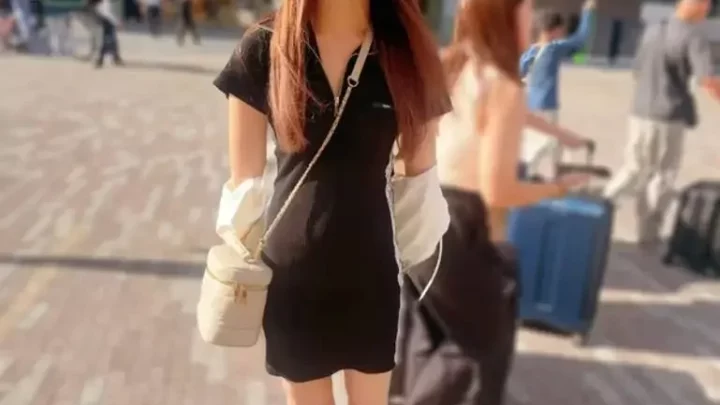 Fカップデカ女。股下1mの美脚スレンダーに二度見必須。モデル体型の彼女の膣内に3度も種付けして昇天