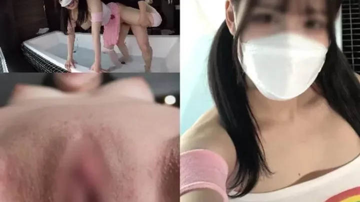 プールバスずぶ濡れSEX かわいい喘ぎ声のエリナちゃんに無避妊真性中出し