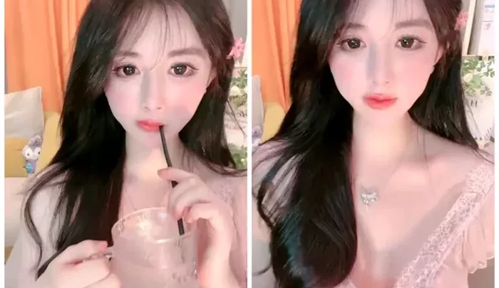 最高傑作の美人配信者！巨乳と太ももの美しさ、刺激的な視線で魅了します。