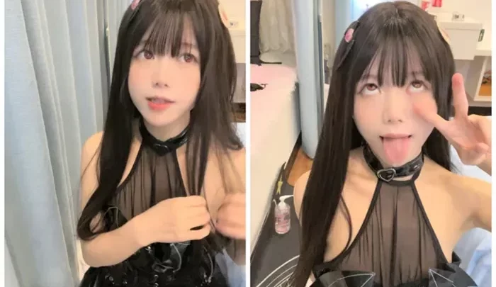ライブ配信 可愛い美少女とのおしゃべり 短いスカートに黒のストッキングでセクシー 体位変更で癒される