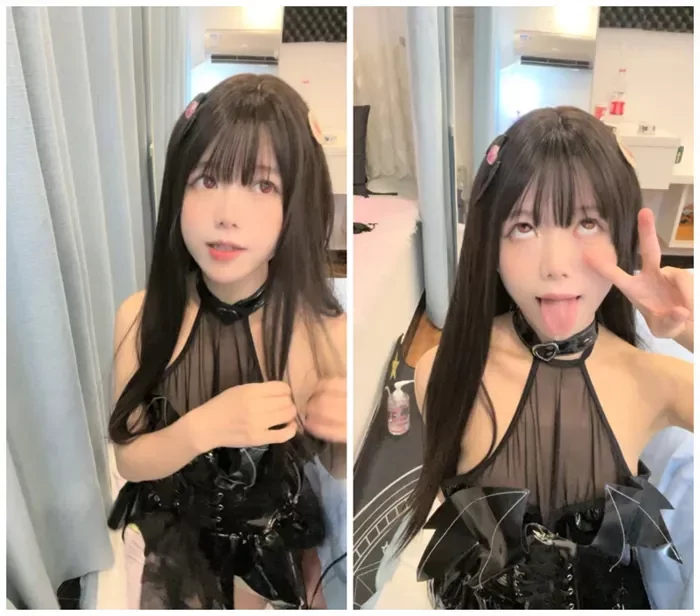 ライブ配信 可愛い美少女とのおしゃべり 短いスカートに黒のストッキングでセクシー 体位変更で癒される