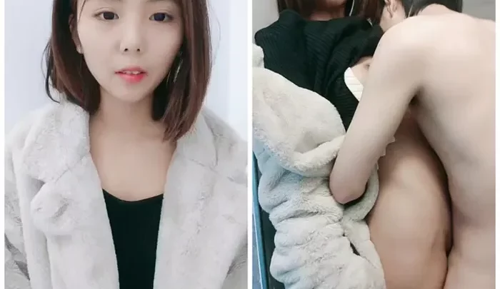 可愛い小さな美女と男性の激しい生放送！衣装を脱ぎながら無防備SEXで快感に溺れる