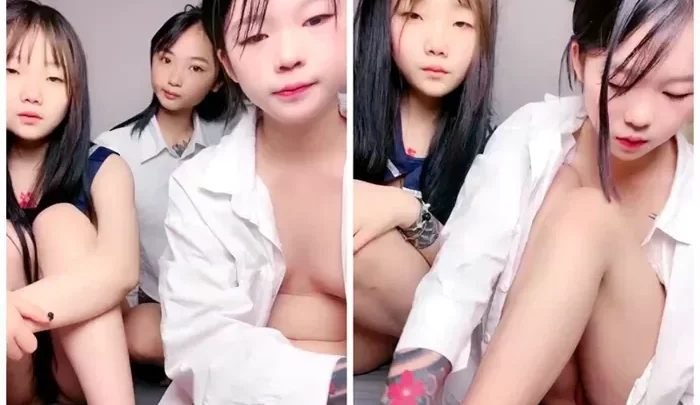 00年代の若くて可愛い妹たち！美しい巨乳が魅力的なライブ配信で、幸せボーイと三人の美女が織り成す熱い三角関係とは？【配信動画】