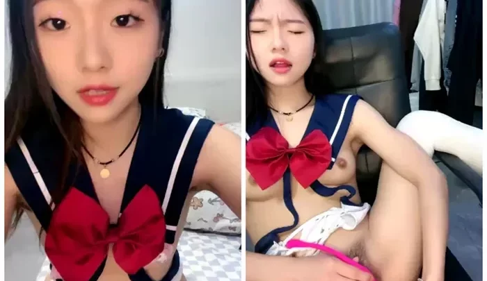 純欲系青春美少女！可愛いお姫様が恥ずかしがりながらも大胆に披露するエロティックなボディタッチとフェラチオライブ