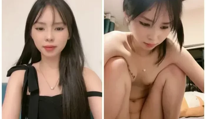 巨乳お姉さん、ぷにぷにの姉妹二人組み！人見知らずでも可愛い体型で、山間の美しい緑の水辺をバックに配信中♪