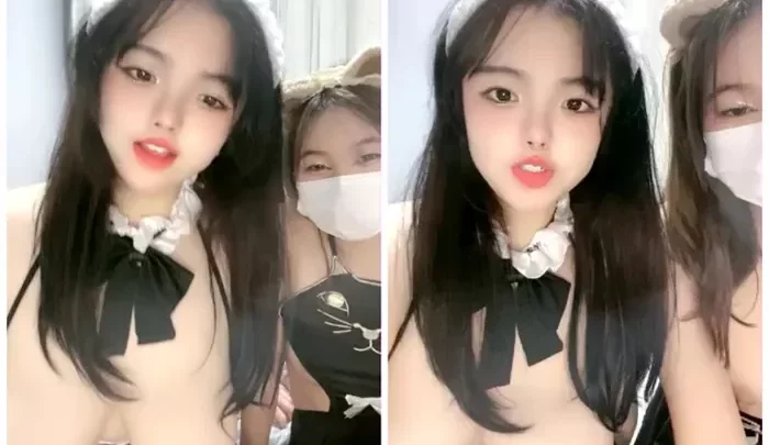 【アジアの美女】双子お姉さんが重ねながら座っておしゃべりライブ配信！