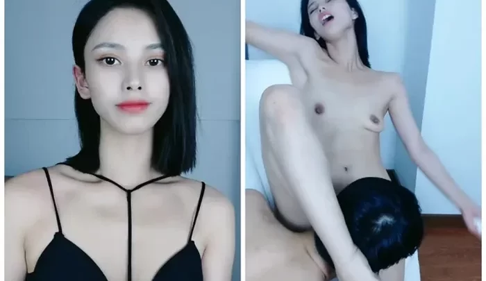 英気でスリムな美女！一体型ストッキングがセクシー！浴室で大男を味わい、そのまま入浴シーン