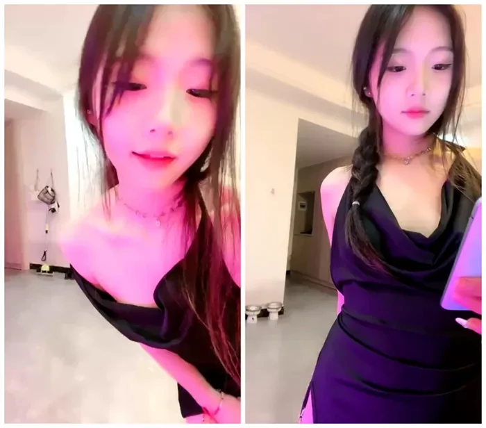 清純で可愛い妹、パパとママがいない時に脱衣して自慰する姿