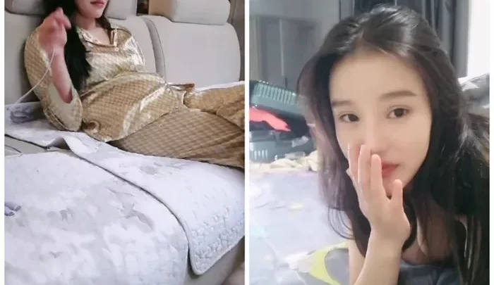 美少女の激しく動く口と深く潜む喉が映る生配信【爆乳】