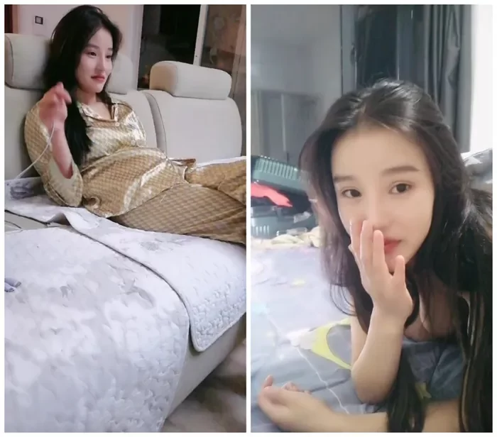 美少女の激しく動く口と深く潜む喉が映る生配信【爆乳】