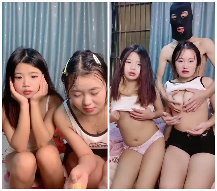 00年代生まれの若女、ダブルで登場する甘い名シーン！二人とも可愛い＆魅力的、クライアントに夢中になって激しく接触する。