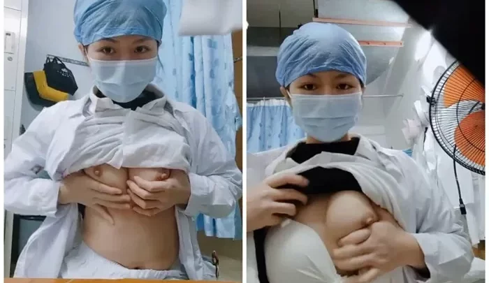 小柄で可愛い看護師が病棟でこっそり自慰、羞じむ呻吟を抑えきれず！くど口でもらう＆おねしょ騎乗位で～