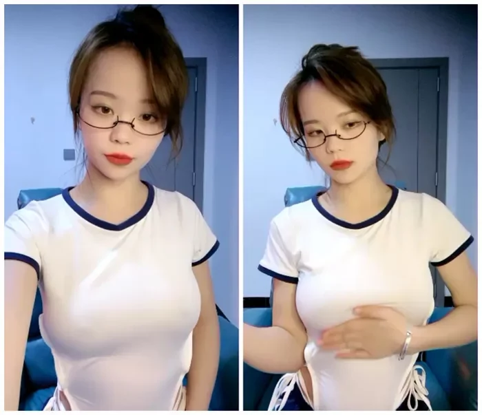 超絶セクシーな優雅メガネお姉さん！白いレオタードの美脚が腰をくねくねと揺らす、強引系男優との騎乗位ディーププレイ