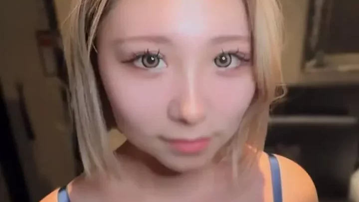 舌使い最強の金髪ショートギャル、サナちゃん！澄み切ったピンクの割れ目に大量種付け！